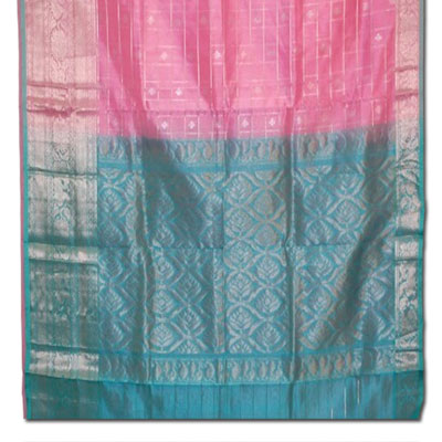 "Pure Venkatagiri Seiko Saree - Pink color HSNM-48 - Click here to View more details about this Product